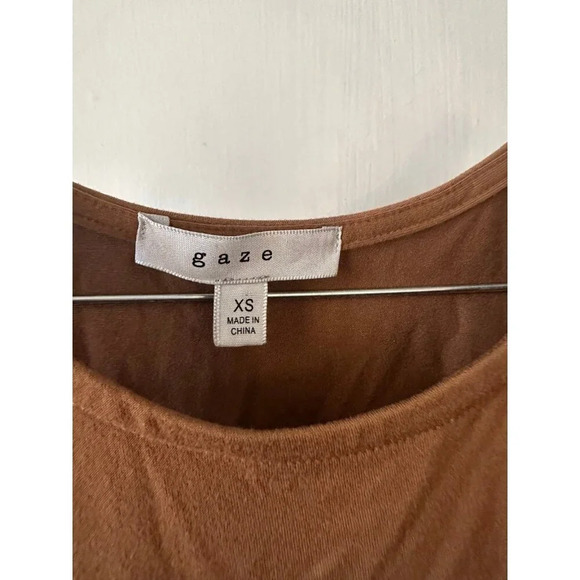 Gaze woman’s size extra small brown tank top - Picture 4 of 6